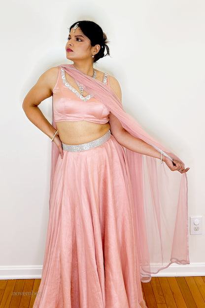 Sakura Organza Silk Skirt Set
