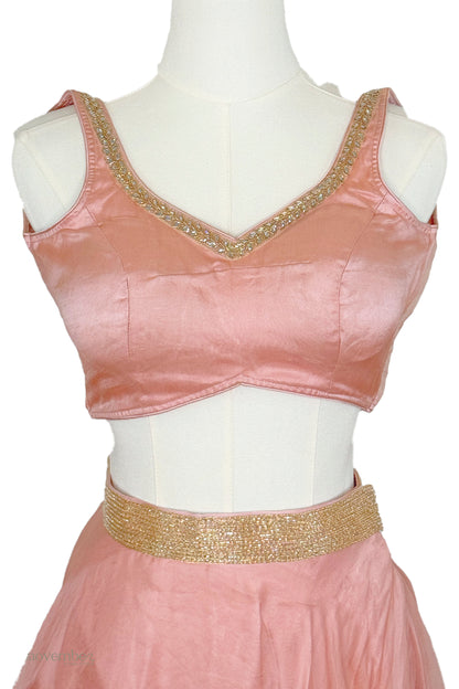 Sakura Organza Silk Skirt Set