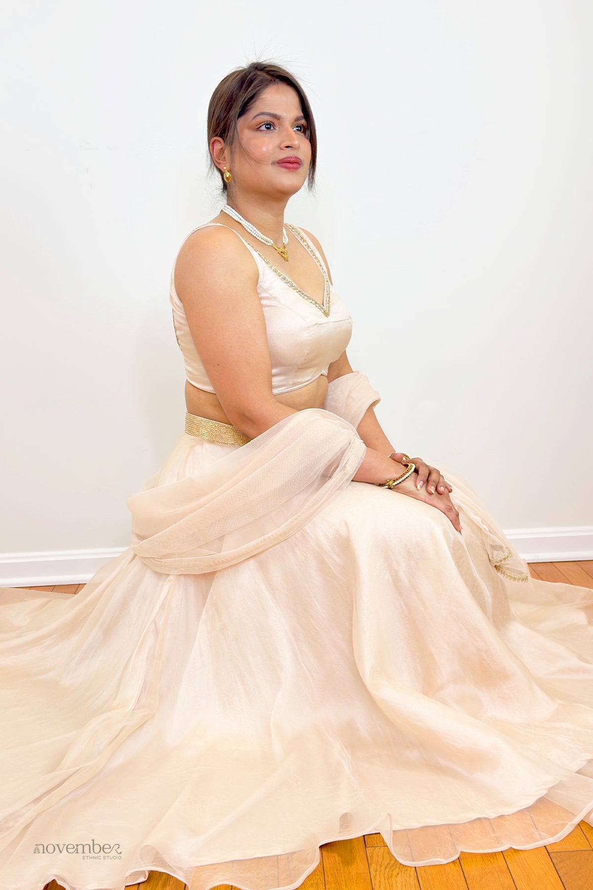 Sona Organza Silk Skirt Sets